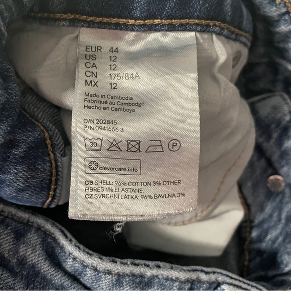 H&M straight leg jeans sz 12 - Picture 8 of 8